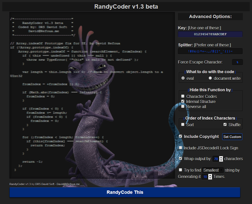 RandyCoder-v1.3 Screenshot